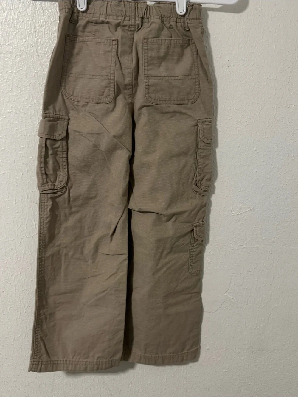 Old Navy Boys Baggy Size 7 Cargo Pants Adjustable Waist Tan Casual School